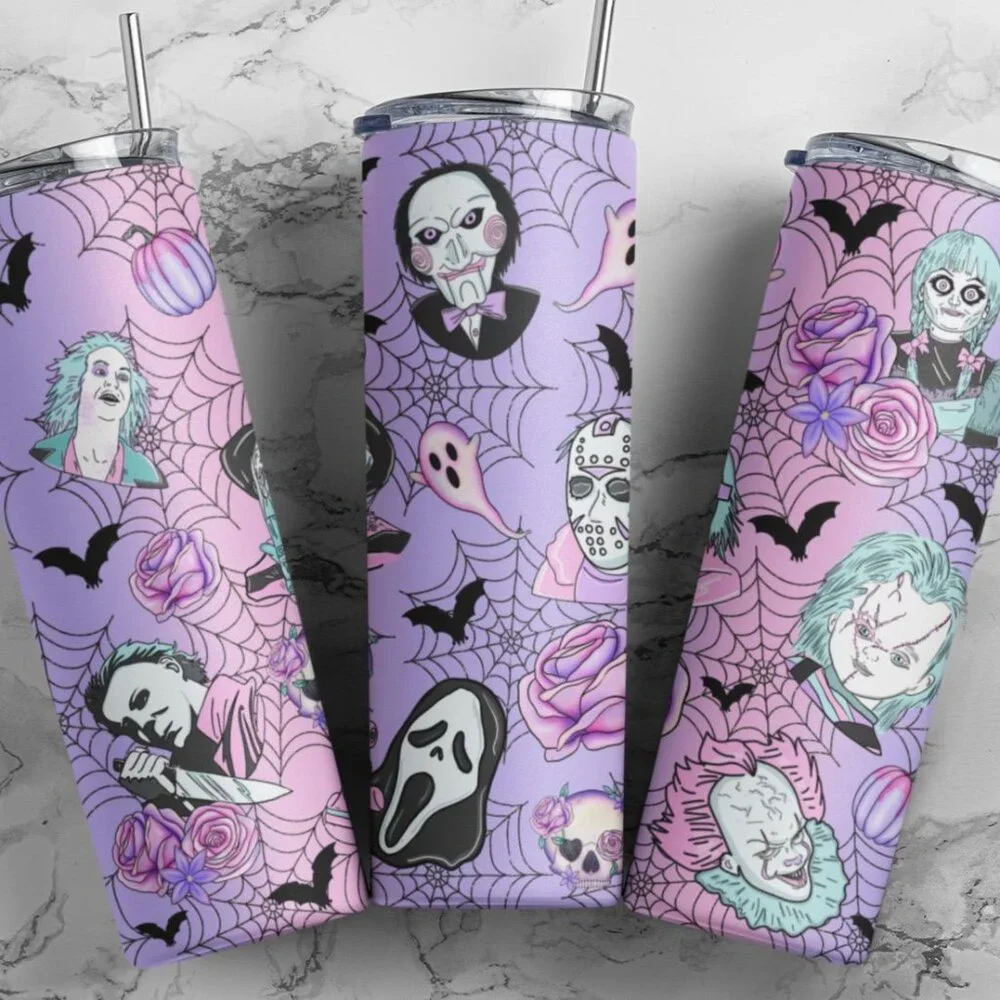 Pastel Horror Movie Metal Insulated Tumbler - Picture 1 of 1